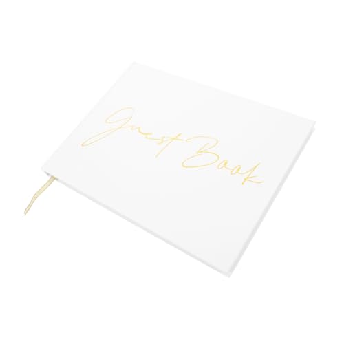 TEHAUX Libro de Visitas para Bodas con Páginas Cuaderno de para Fiestas y Celebraciones Decoración Elegante para Registro de Invitados Bodas Bautizos y Cumpleaños