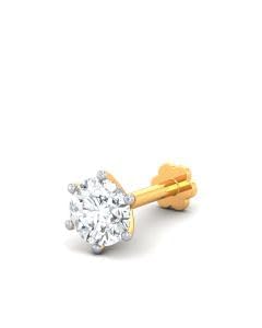 3mm 1g Gold Plated Nose Pins - Sterling Nose pin Studs for Women & Girls - Pack Of 1-image-38