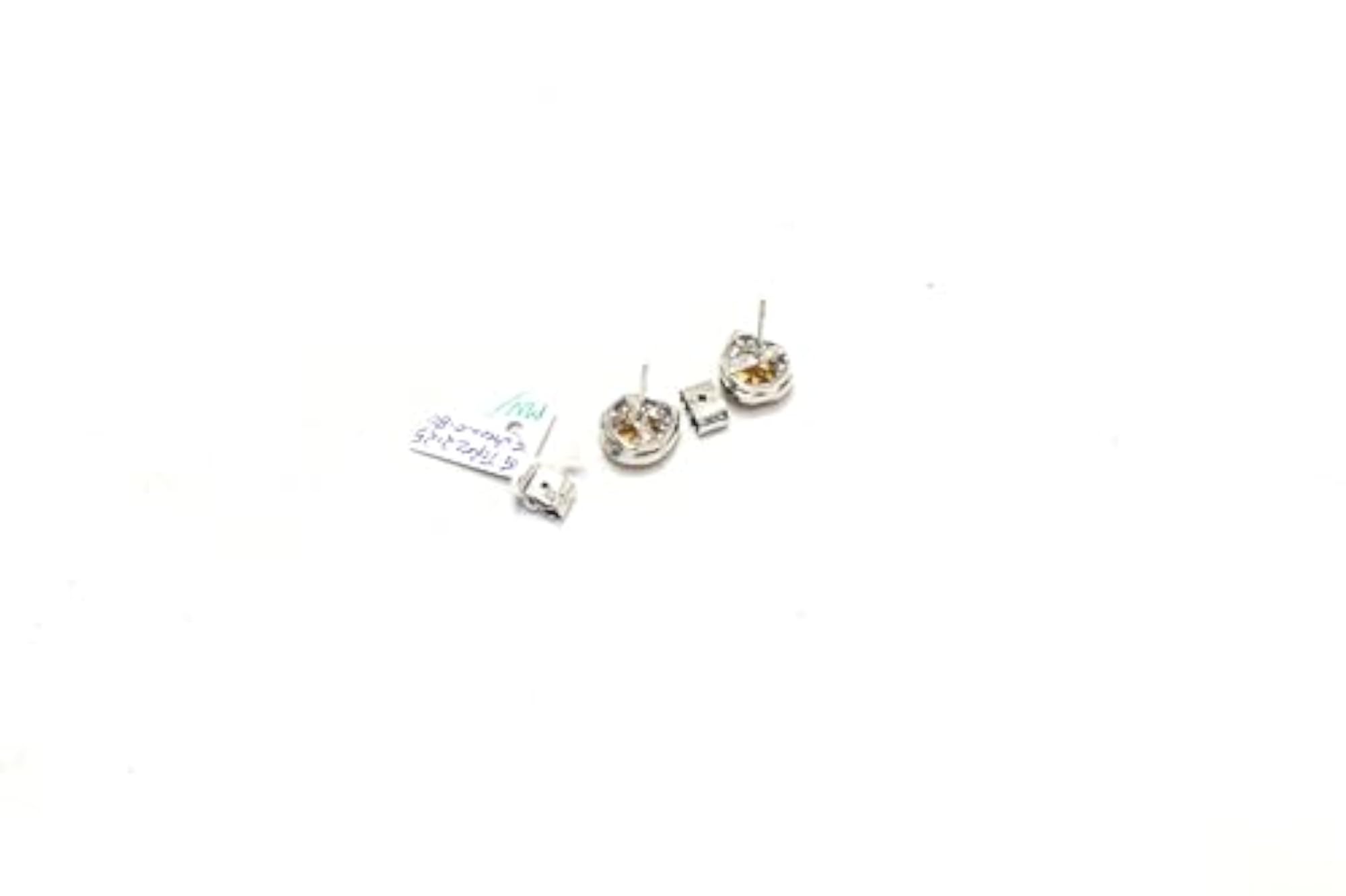 Women's 925 Sterling Silver Red Hydro & CZ Stone Handmade Stud Earrings