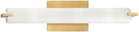 GEORGE KOVACS P5044-248 Tube Wall Sconce, 3-Light, 180 Total Watts, 4.75-in H x 20.5-in W, Honey Gold