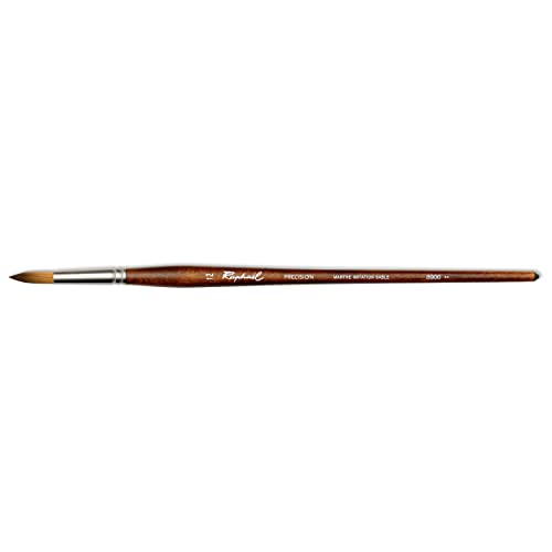 Pinceau précision rond Raphael N°12 martre imitation sable beaux arts - 2