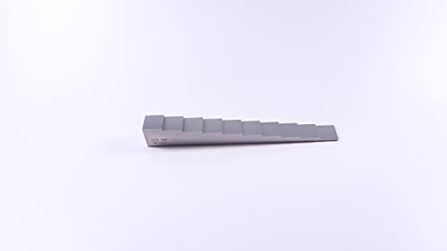 10 Step Ut Block 0.1"-1" 1018 Steel Test Block,Step Wedge Calibration Block For Ultrasonic Thickness Gauge With Abs Carrying Case And Certificate #TOP2
