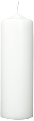 efco 3509183 Kerze, Wachs, 25 x 8 x 8 cm, weiß