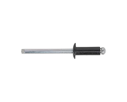 Rivets aluminium noir 4x10mm standard - Boîte de 200 pièces pour fixations