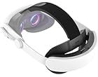 Meta Quest 2 Elite Strap with Battery for Enhanced Comfort and Playtime in VR, Black/White