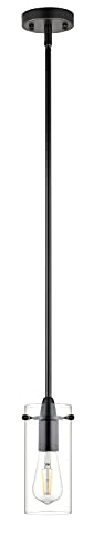Black Pendant Lights Kitchen Island - Small Clear Glass Pendant Light Fixture