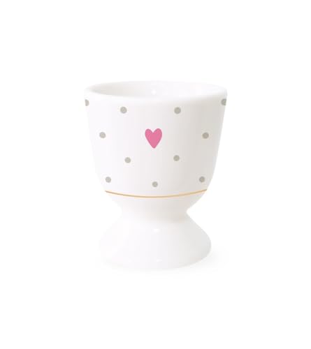 Grafied Workshop - Huevera con diseño de corazón de porcelana