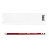 Col-Erase Pencil w/Eraser, Carmine Red Lead/Barrel, Dozen