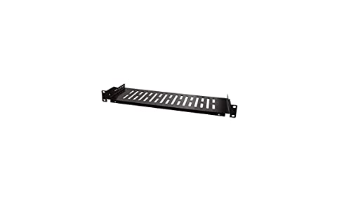 LogiLink SF1C25B - 19 Einschubfach (1 HE) für Stand- Serverschränke mit mind. 150mm Tiefe max. 10kg Tragkraft Schwarz