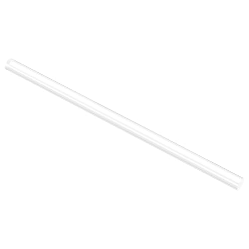 Image of uxcell Acrylic Round Rod, Clear,15 /32 inch Diameter 12-1 /4 inch Length, Solid Plastic PMMA Bar Stick