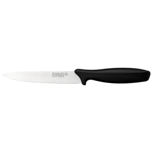 Rockingham Forge Cuchillo multiusos 12,5 cm: uchillos de cocina ligeros y afilados de acero inoxidable con mango negro Rockingham Forge Cuchillo multiusos 12,5 cm: uchillos de cocina ligeros y afilados de acero inoxidable con mango negro