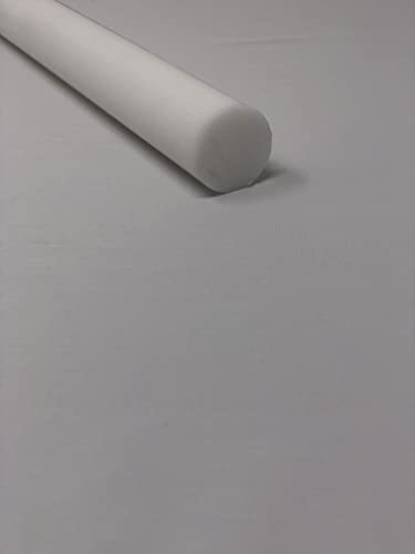 Image of White HDPE Rod 2 3 /4 inch Diameter x 2' Length
