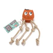 Green & Wilds Sid the Squid dog toy (Suede & Rope)