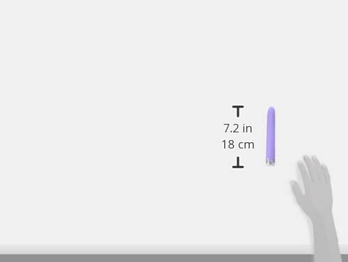 Doc Johnson Velvet Touch Vibe - 7 Inch Multi-Speed Vibrator - Abs Plastic With Smooth Velvet Touch Finish - Great For Internal And External Stimulation - Lavender #TOP4