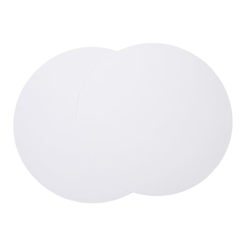 Papier cartonné rond blanc Kichvoe rigide pour feutre et dessin