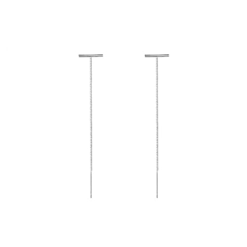 Boucles d'oreilles argent sterling femmes pavage long long bijoux mariage originaux