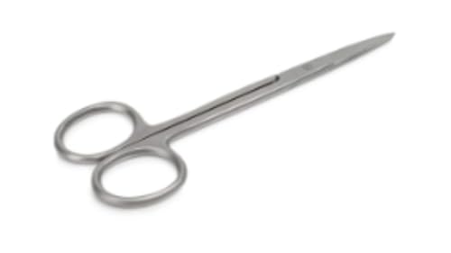 Tesoura Iris 12cm Reta Fina – Aço inoxidável - Instrumento Cirúrgico
