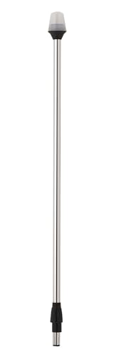 Attwood 5110-30-7 Frosted Globe All-Round Pole Light, 30-Inch , Beige