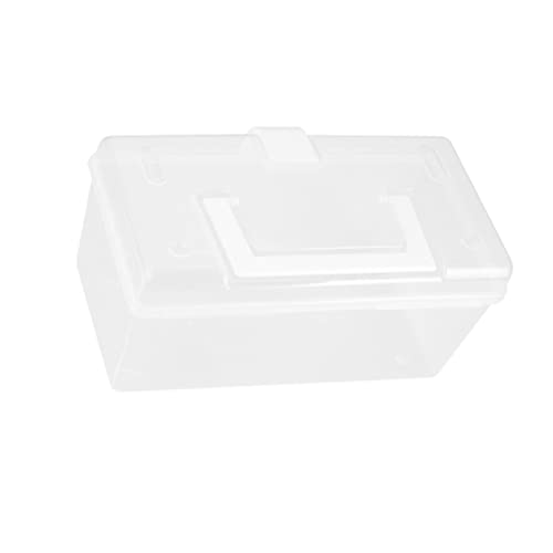 TOVINANNA 箱 容器 ラベル 緊急キットコンテナ 携帯 ケース の保管 収納オーガナイザー 投 キットコンテナ の保存容器 応急処置コンテナオーガナイザー 白い