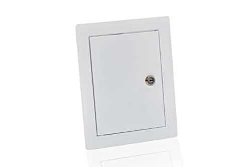 Revisionsklappe Stahlblech Weiß 40x60 mit Schloss