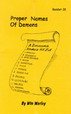 Paperback Proper Names of Demons (Booklet # 28) Book