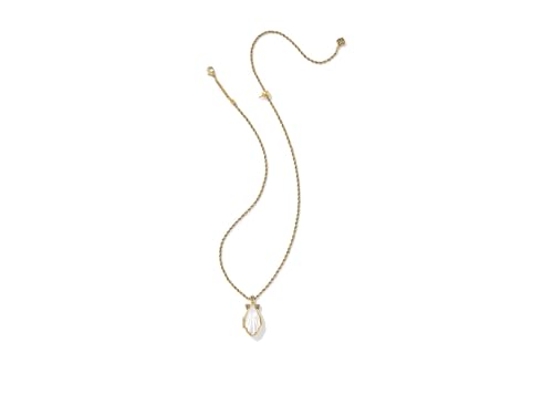 Kendra Scott Womens Alexa Locket Short Pendant Necklace Vintage Gold Ivory Mother Of Pearl One Size One Size4