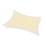 Parasole rettangolare resistente per patio, terrazza e cortile, protezione UV resistente alle intemperie, 200 cm (giallo)