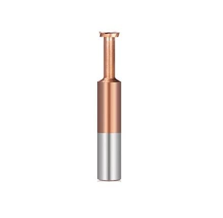 1pc T frez do rowków 4 flet frez z węglików spiekanych powlekany TiCN do drewna narzędzie do obróbki metalu maszyna CNC frez frez(12x2x6x19x60)