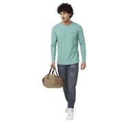 Image of Spykar Men's Slim Fit Round Neck Full Sleeve Solid Casual T-Shirt