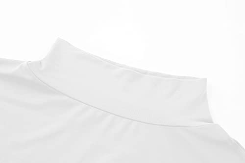 Kindcall Lightweight Mock Turtleneck Crop Tops Long Sleeve Casual Base Layer for Women4