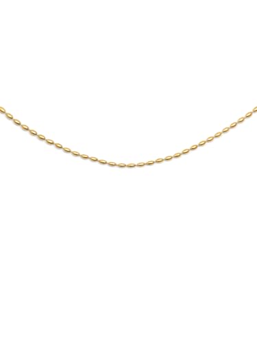 Collier Serpentine Acier SINGULARU doré à l'or 18 carats, un bijou minimaliste pour femme