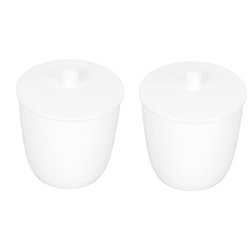 NAMOARLY 2pcs Professional Lab Crucible PTFE Crucible Lid 100ml Metal Melting Kit