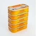 African Delights Titus Sardines in Soybean Oil, Spicy Flavor, Ready-to-Eat Canned Sardines, 125g Each, Total 625g, Pack of 5