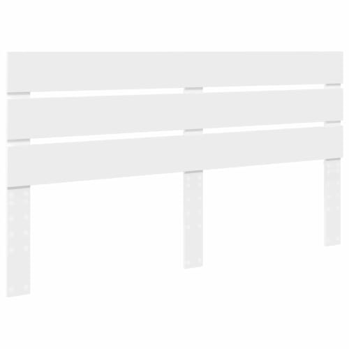 WGYHOME Cabecero blanco de 160 cm de material de madera, para camas sin cabecero, ideal para dormitorios y salas de estar modernas, fácil montaje, fácil de limpiar y sentarse sin dañar la espalda