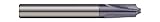 Micro 100 CREM-060-200 Corner Rounding End Mill, 1.5 mm Fl, 2 mm Radius, 0.13 mm Max Lead-in Lenght, 6 mm Shank Dia, 57 mm OAL, Uncoated