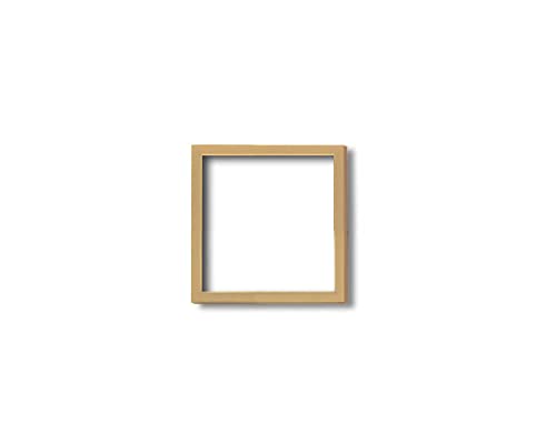 【四角額】木製正方形額・カラー正方形額 ■100角(100×100mm) (ナチュラル/木地)