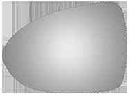 Flat Driver Side Mirror Replacement Glass for 2012-2016 KIA RIO
