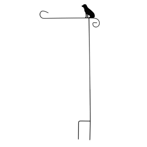Briarwood Lane Wrought Iron Dog Garden Flag Stand 40x18