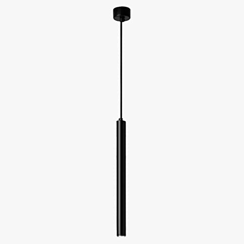 Chandelier noir tube LED pour éclairer une table sans éblouir les yeux