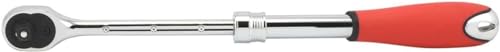 Image of NEIKO 03067A 3 /8-Inch-Drive Extendable Ratchet Handle, 72-Tooth Reversible Ratcheting Feature, Extends 8 1 /2 to 12 3 /8 Inches