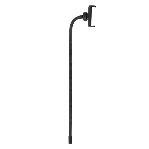 PATIKIL 19.7" Flexible Adjustable Gooseneck with Phone Clip, 1/4" Female Threaded Gooseneck Arm for Most Holder Threaded Adapter, Black