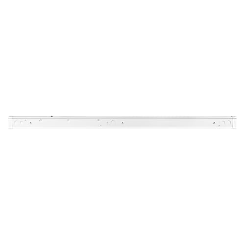 Image of Sylvania 4ft Linkable LED Shop Light Double Barrel, 3 CCT (3000 /4000 /5000K) Select, 40W, 4500 LMS Utility LED Strip Light Fixture for Garages, White - 1 Pack (66738)