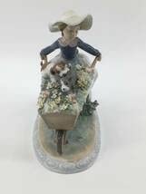 Amazon.co.jp: LLADRO リヤドロ 陶器人形 置物 犬 少女 乗せてあげる 