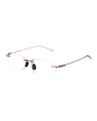Image of TERAISE Rimless Reading Glasses Comfortable Lightweight Frameless Reader Men Women Blue Light Blocking Computer Eyeglasses