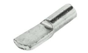 HARDWARE FOR YOU LTD PACK OF 10 SHELF SUPPORT PLUG IN FOR 4MM HOLE BRASS OR NICKEL PACK OF 10 (NICKEL PLATED)