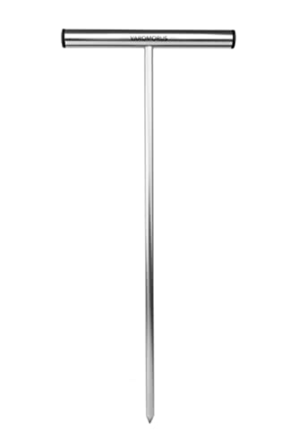 Varomorus Stainless Steel Soil Probe Rod, Septic Tank Locator for Locating Underground Pipes...