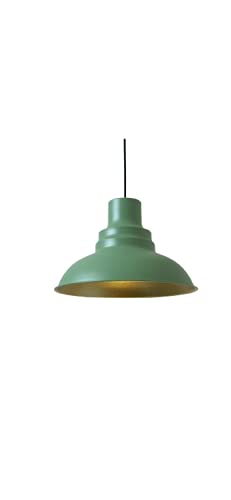 Rsylight Retro Metal Mat Su Yeşili Dekoratif Rustik Metal Sarkıt Avize Çap:30 cm SU Yeşili rys006111
