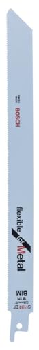 Bosch Professional 5 pièces Lame de scie sabre S 1122 EF Flexible for Metal (pour le métal, 225 x 19 x 0,9 mm, Accessoires scie alternative)