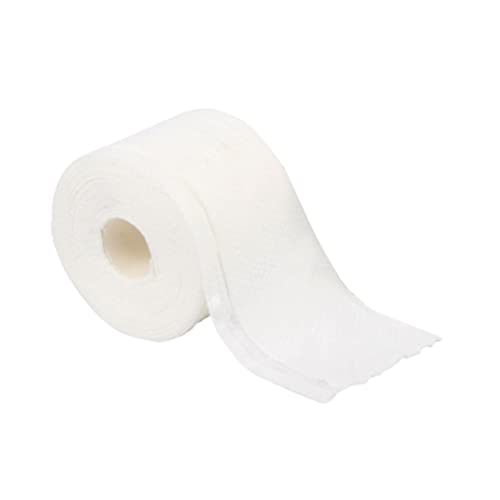 NOLITOY 45個 入り使い捨て綿製フェイスタオル 厚手パール模様無紡布 洗顔クレンジング用 敏感肌対応 軽量持ち運び便利