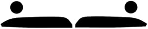 Rtint Fog Light Tint Covers compatible with Honda Pilot 2016-2022 - Matte Smoke